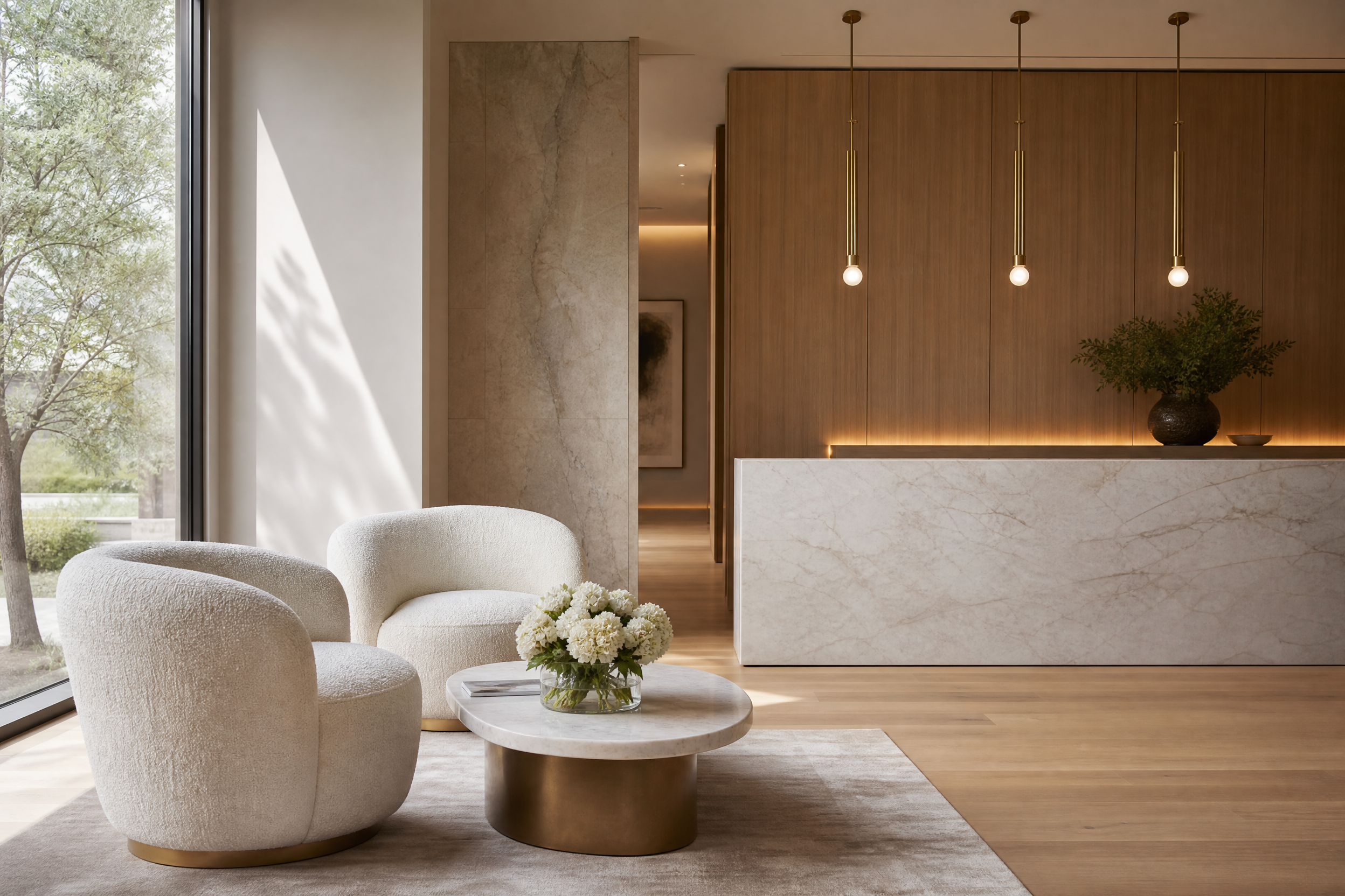 Reception lounge at Melbourne Cosmetic Dentists